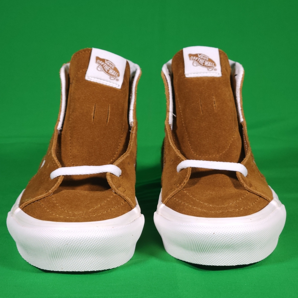 RARE Vans Sk8-Hi Tapered Tufted Checked Golden Brown VN0009QP1M7 ✨️NEW✨️ - Picture 6 of 9